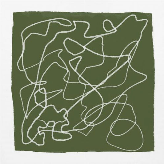 Green Scribble Lines | Poster