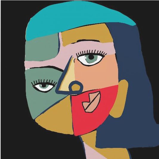 Gezicht van een vrouw | Canvas