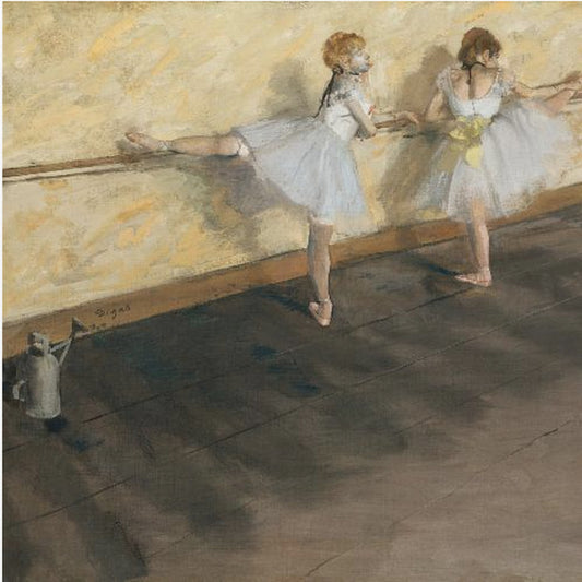 Dansers oefenen aan de barre | Poster