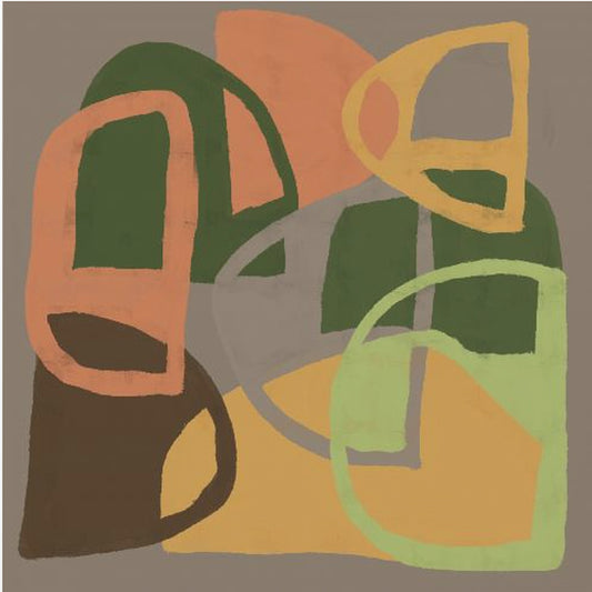 Abstracte patronen in aardkleuren | Poster