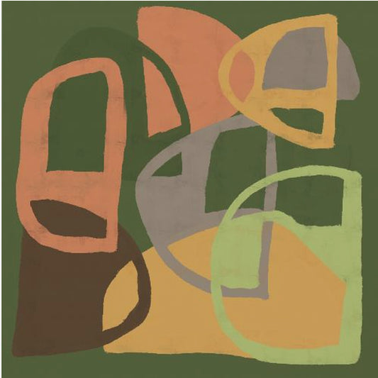 Abstracte patronen in aardkleuren | Poster