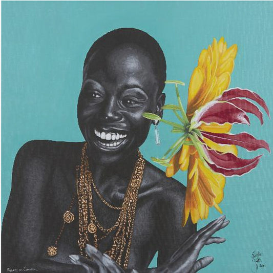 Bloemen doen carnaval | Canvas
