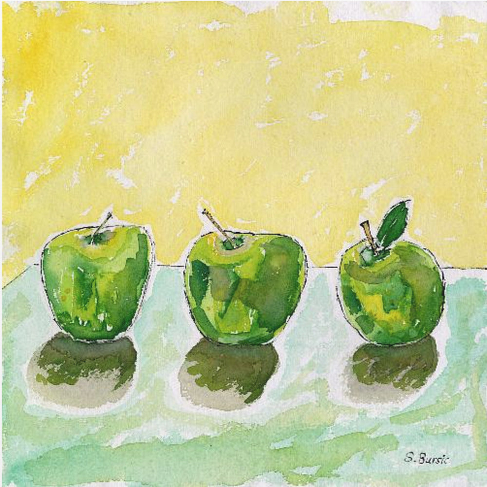 Groene appels | Canvas