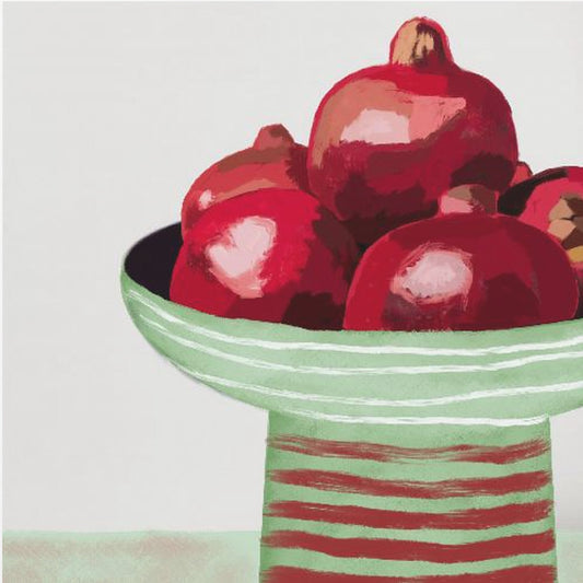 Pomegranates in bowl | Poster
