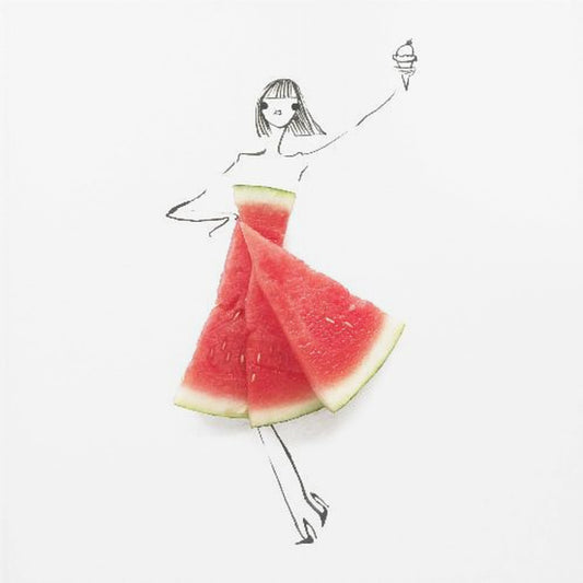 Watermeloen Salut | Canvas