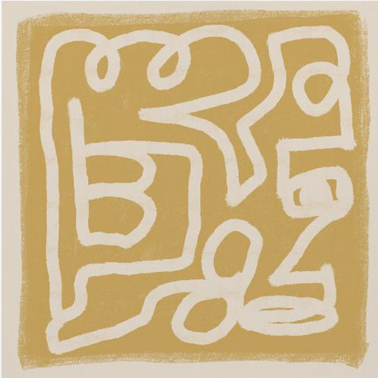 Abstracte lijntekening | Canvas