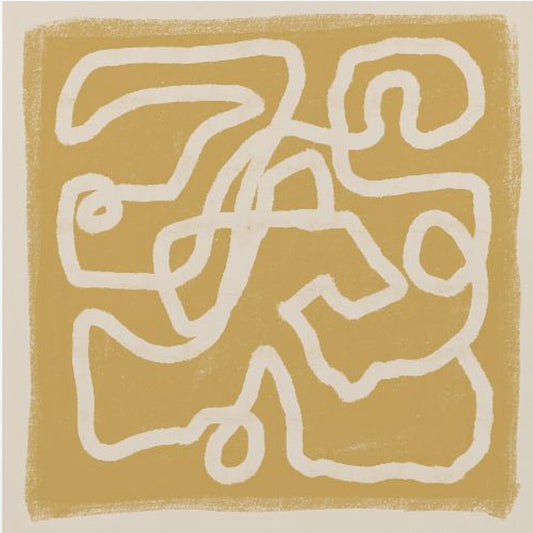 Abstracte lijnen goud | Canvas