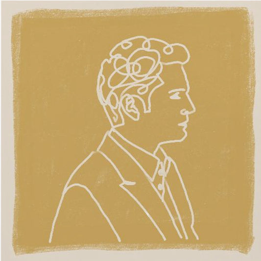 Man Line Tekening | Canvas