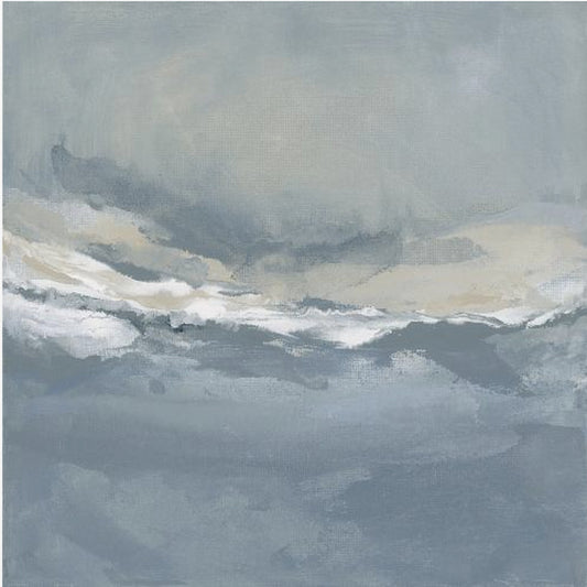 Serene rollende golven onder een rustige lucht | Canvas