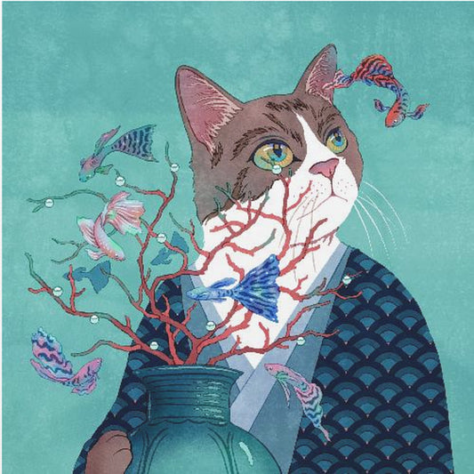 Kat en Vis | Canvas