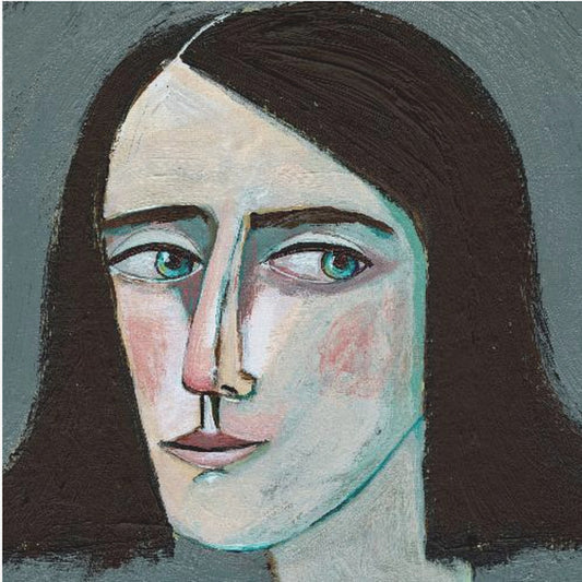 Portret van een vrouw met een gezicht - Nooit meer terugkijken | Canvas