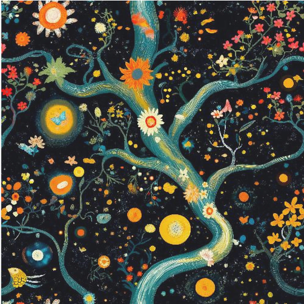 Kosmische tuin bloeit | Canvas