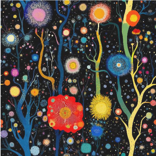 Levendige Hemelse Tuin | Canvas